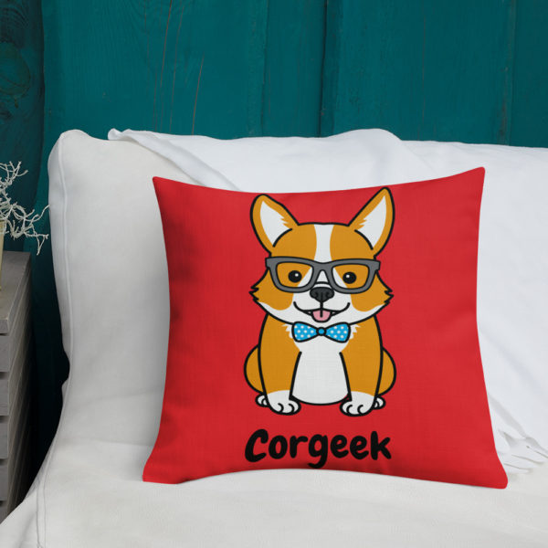 Corgeek Premium Pillow in Red - Image 5