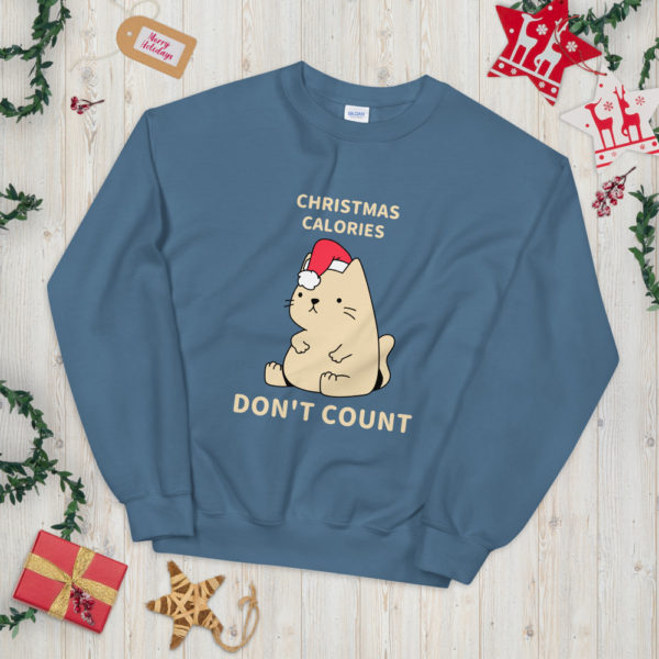 Christmas Calories Don't Count Unisex Sweatshirt — Assorted Colours - Image 11