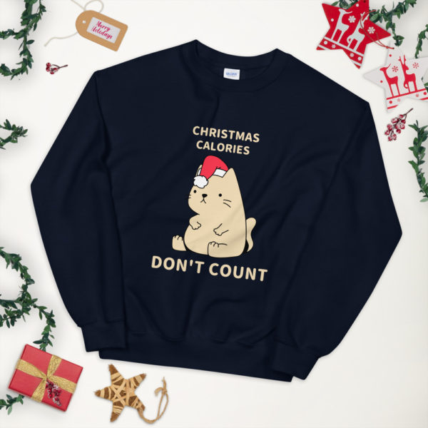 Christmas Calories Don't Count Unisex Sweatshirt — Assorted Colours - Image 7