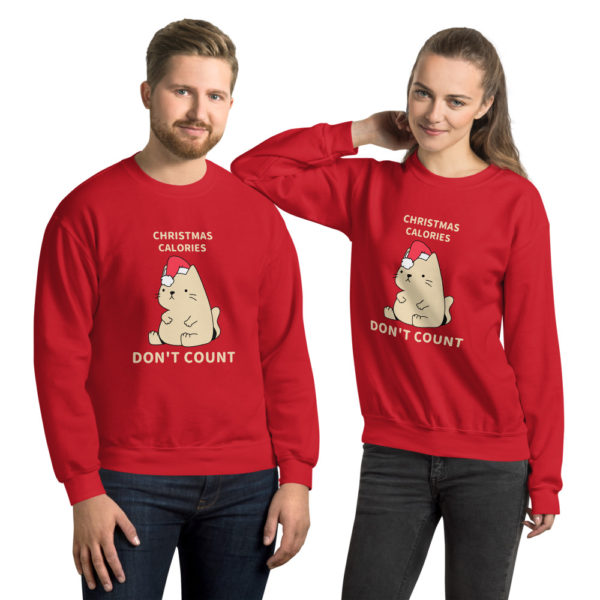 Christmas Calories Don't Count Unisex Sweatshirt — Assorted Colours - Image 2