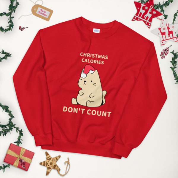 Christmas Calories Don't Count Unisex Sweatshirt — Assorted Colours - Image 8