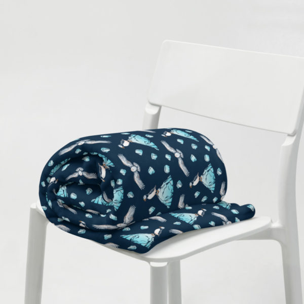 Arctic Birds Throw Blanket - Image 4