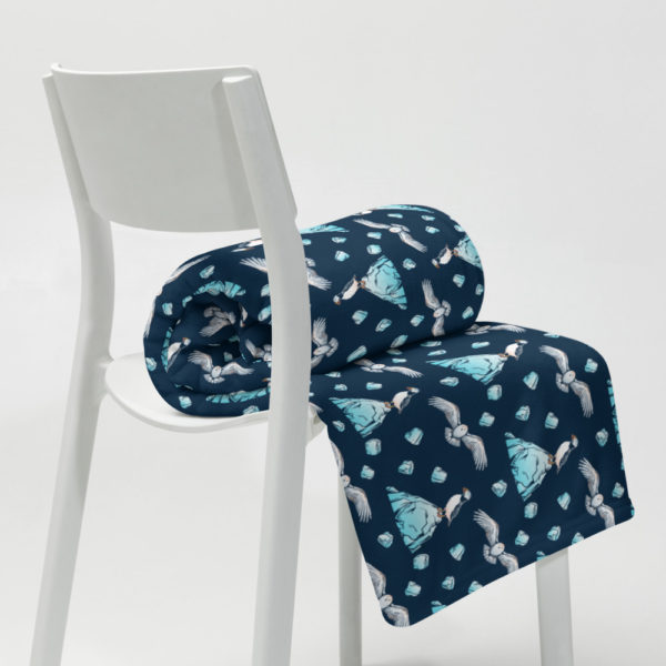 Arctic Birds Throw Blanket - Image 6