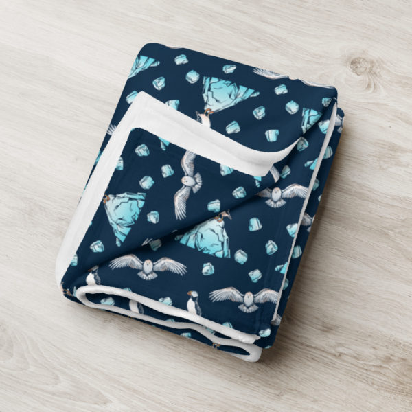 Arctic Birds Throw Blanket - Image 8