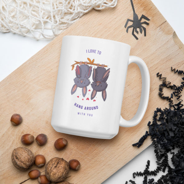 I Love to Hang Around with You Bat Mug - Image 6