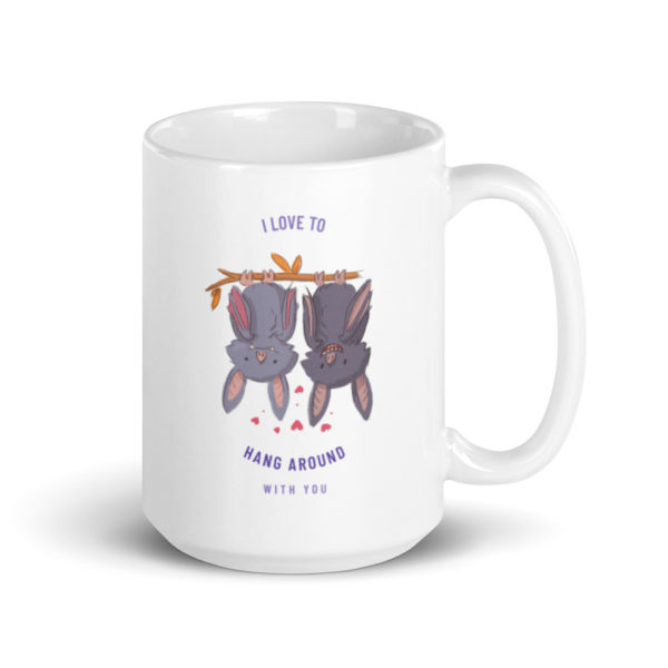 I Love to Hang Around with You Bat Mug - Image 2