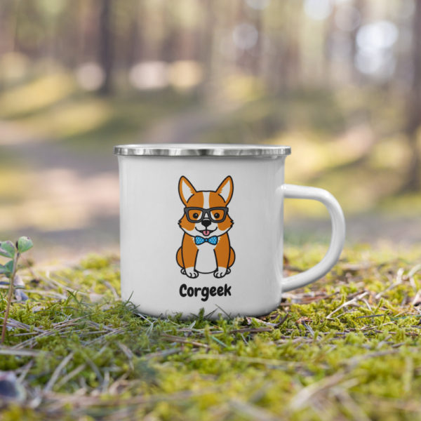 Corgeek Enamel Mug