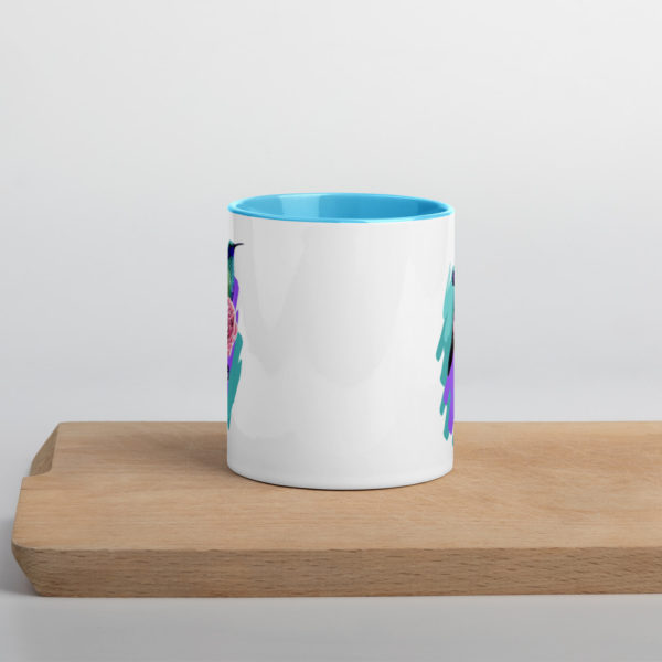 Hummingbird Mug with Colour Inside - Image 2