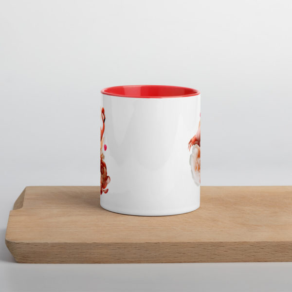 Flamingo Mug with Colour Inside 2 - Image 2