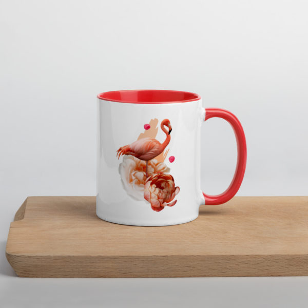 Flamingo Mug with Colour Inside 2