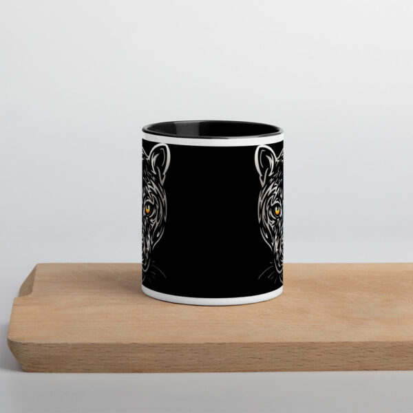 Black Panther Mug with Colour Inside - Image 2