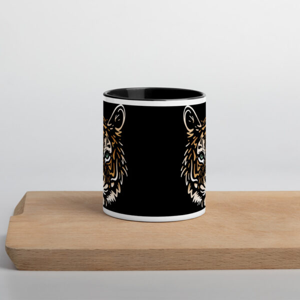 Tiger Mug with Colour Inside - Image 2