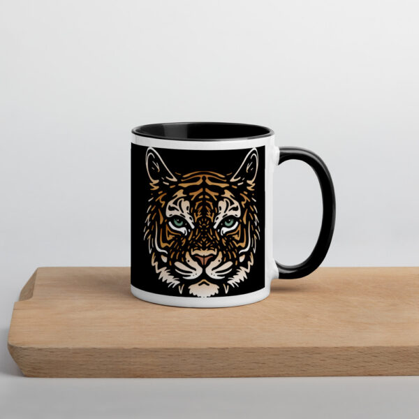 Tiger Mug with Colour Inside