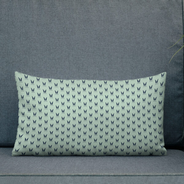 Bunny Ears Premium Pillow in Green - Image 3