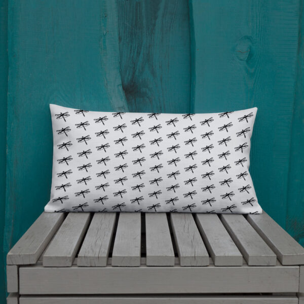 Dragonfly Premium Pillow in Grey - Image 9