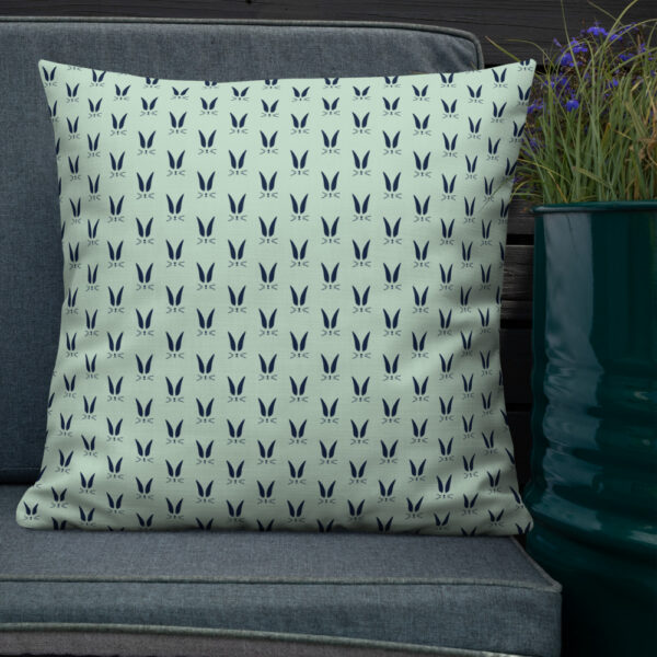 Bunny Ears Premium Pillow in Green