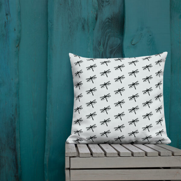 Dragonfly Premium Pillow in Grey - Image 7