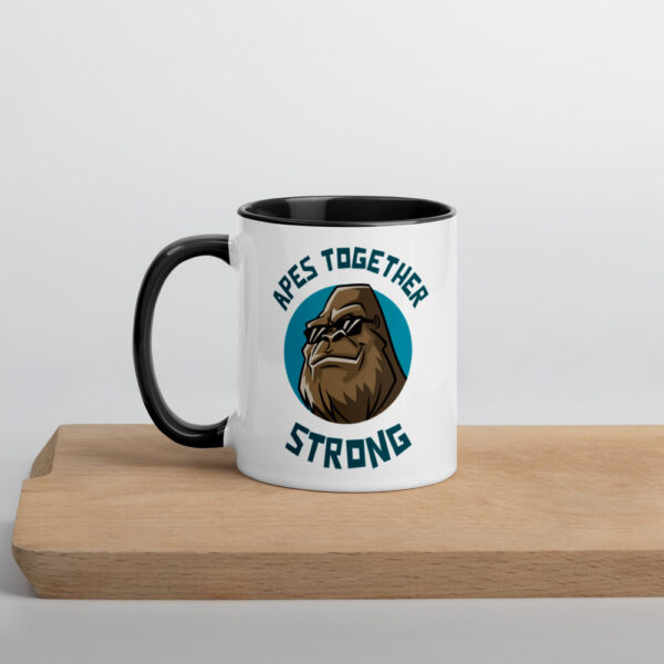 Apes Together Strong Mug with Colour Inside - Image 12