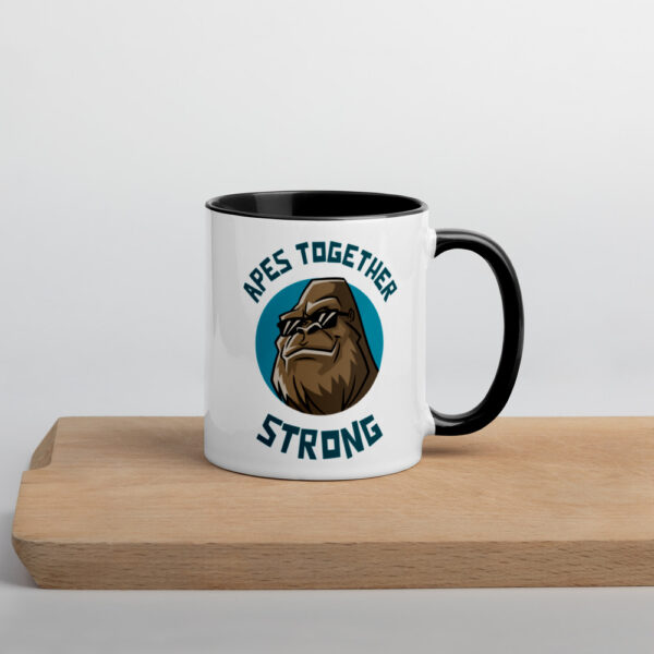 Apes Together Strong Mug with Colour Inside - Image 10