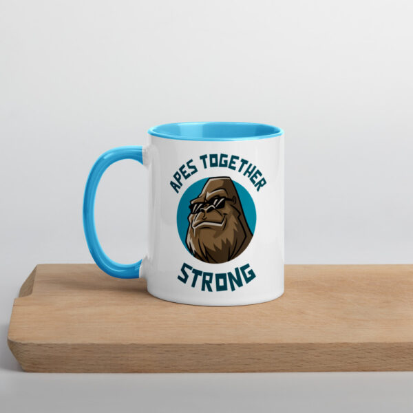 Apes Together Strong Mug with Colour Inside - Image 15