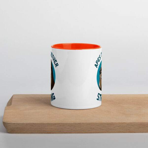 Apes Together Strong Mug with Colour Inside - Image 5