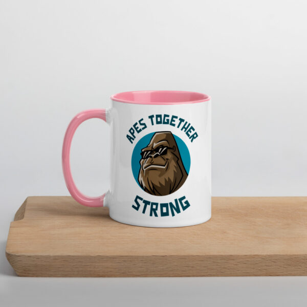 Apes Together Strong Mug with Colour Inside - Image 18