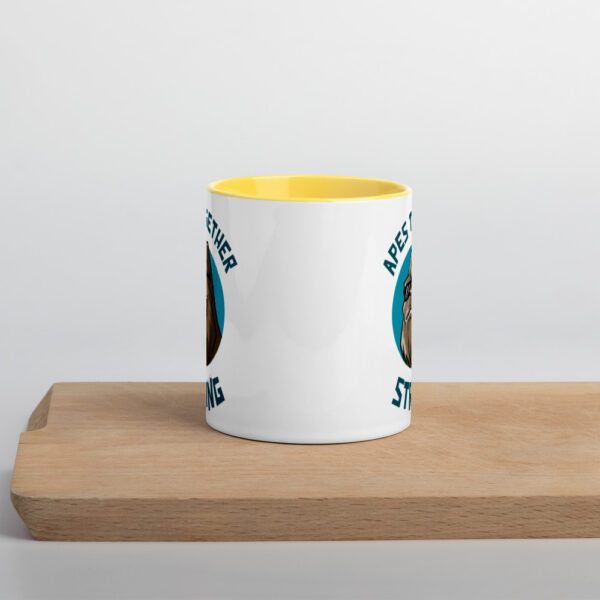 Apes Together Strong Mug with Colour Inside - Image 2