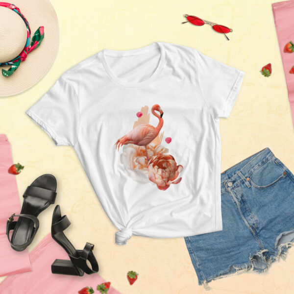 Flamingo Women's Short Sleeve T-Shirt - Image 3