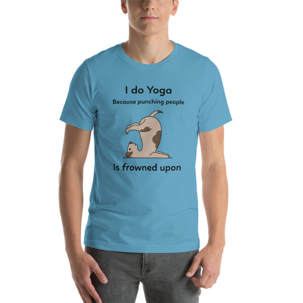 I Do Yoga Dog Short-Sleeve Unisex T-Shirt - Image 2