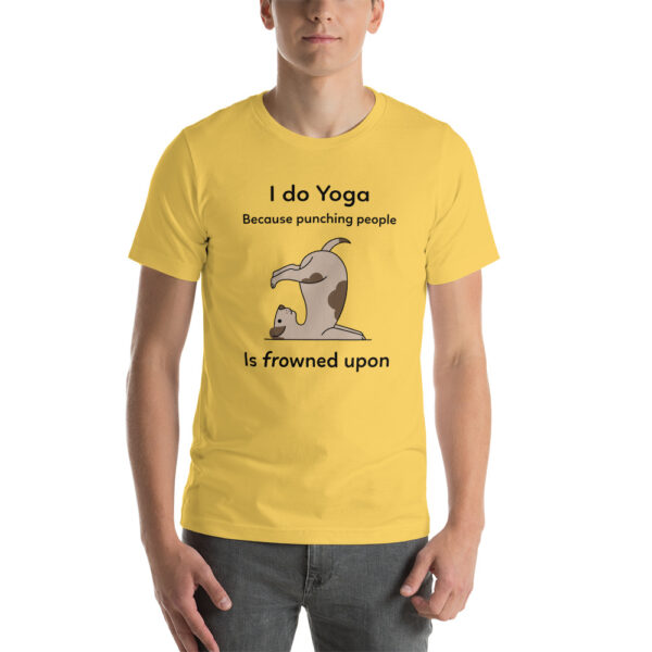 I Do Yoga Dog Short-Sleeve Unisex T-Shirt - Image 4