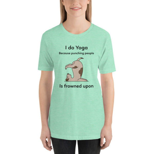 I Do Yoga Dog Short-Sleeve Unisex T-Shirt - Image 4