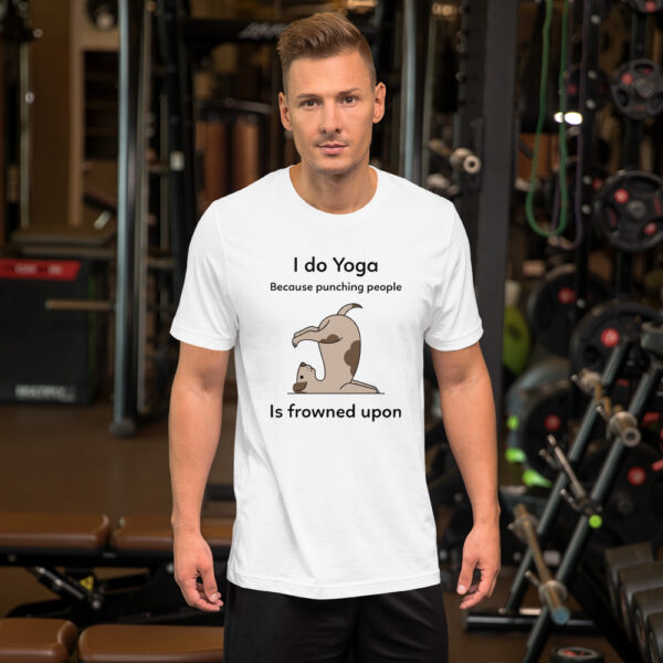 I Do Yoga Dog Short-Sleeve Unisex T-Shirt - Image 5