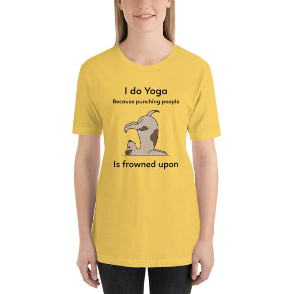 I Do Yoga Dog Short-Sleeve Unisex T-Shirt - Image 3