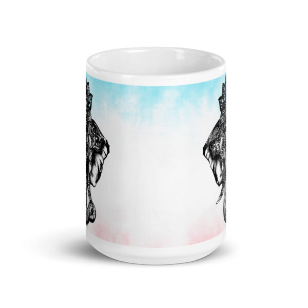 Elephant on Pastel Mug - Image 3