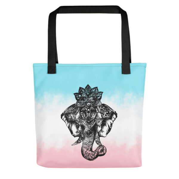 Elephant Tote Bag in Pastel by Charlie Munro - Image 2