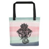 Elephant Tote Bag in Watercolour by Charlie Munro - Image 2