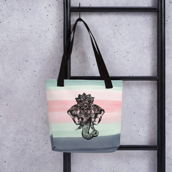 Elephant Tote Bag in Watercolour by Charlie Munro