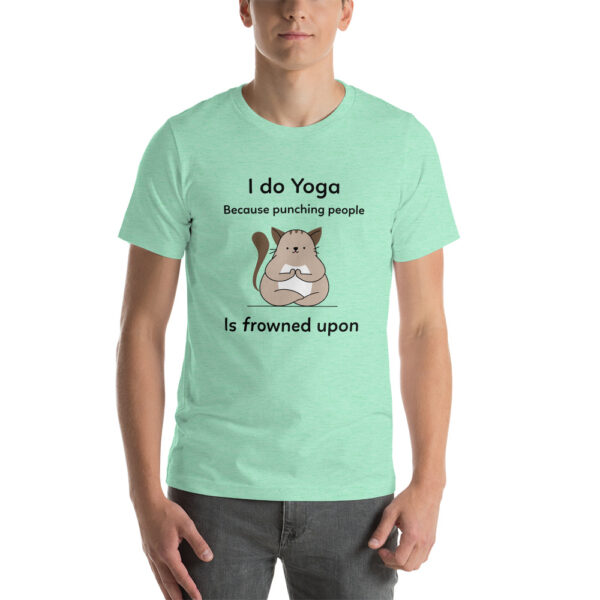 I Do Yoga Cat Short-Sleeve Unisex T-Shirt - Image 3