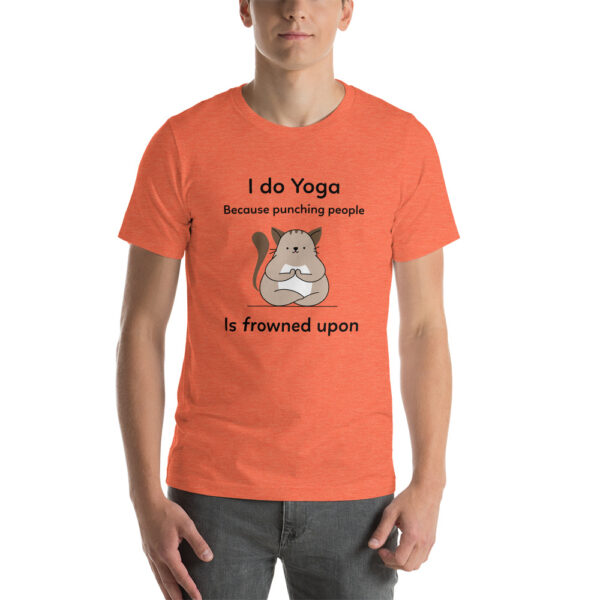 I Do Yoga Cat Short-Sleeve Unisex T-Shirt - Image 5