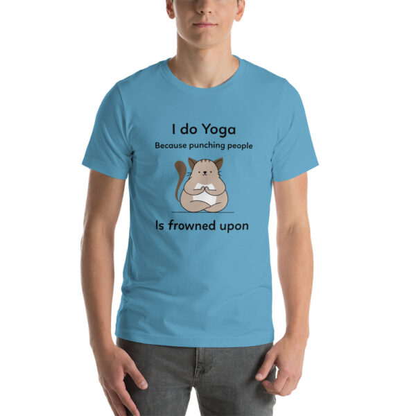 I Do Yoga Cat Short-Sleeve Unisex T-Shirt - Image 2