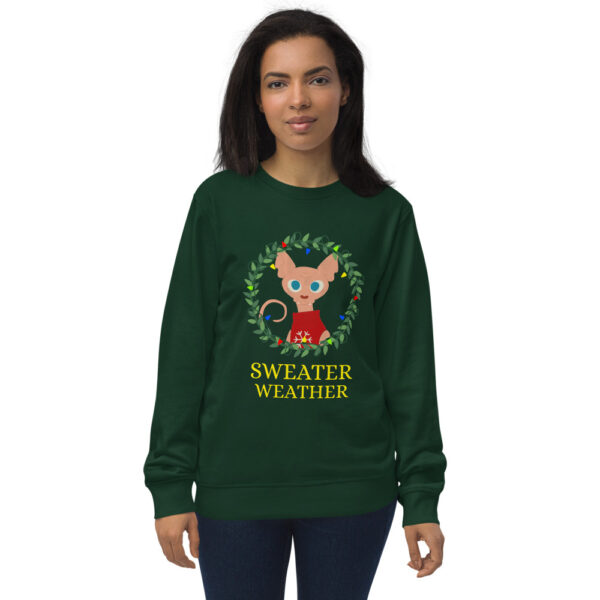 Sweater Weather Unisex Organic Sweatshirt - Image 2